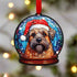 Border Terrier Snow Globe Decoration